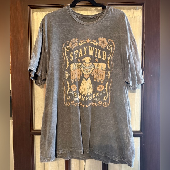 Lotus Fashions Tops - Stay Wild Roam Free Tee